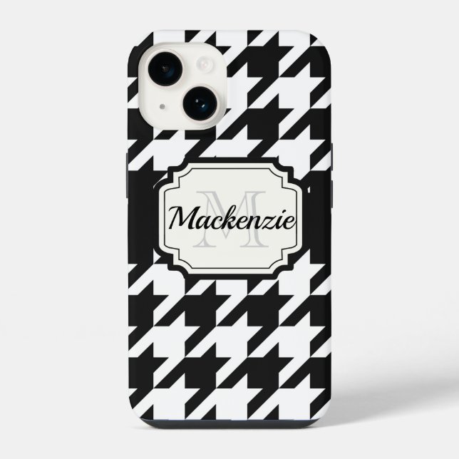 Houndstooth Pattern Iphone Case (Back)