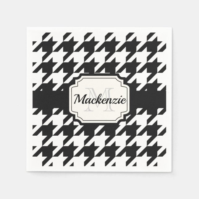 Houndstooth Pattern Napkins (Front)