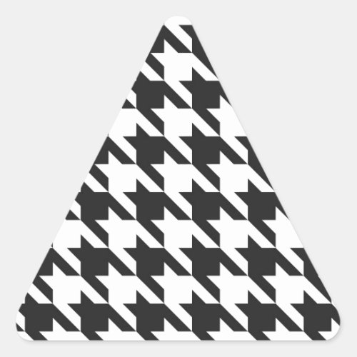 Houndstooth Pattern Triangle Sticker