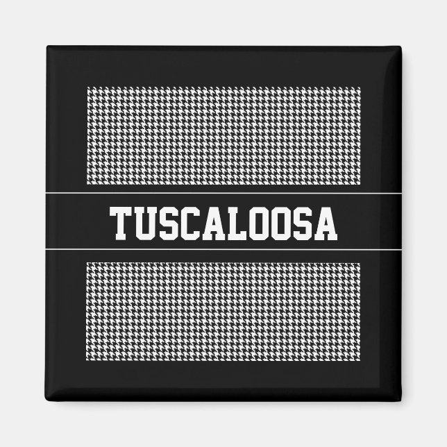 Houndstooth Personalized Magnet (Front)
