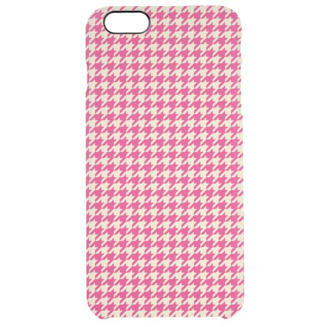 Houndstooth Pink Uncommon iPhone Case (Back)