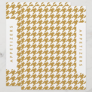 Houndstooth Recipe Divider Appetizers Custom Name