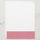 Houndstooth Red and White (Front/Back)