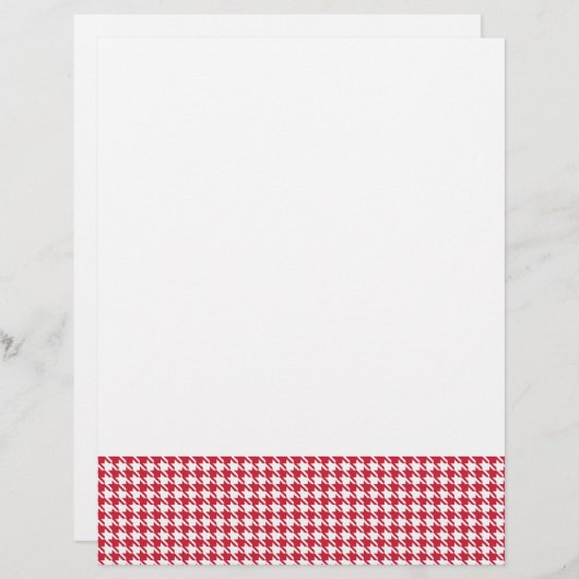 Houndstooth Red and White (Front/Back)