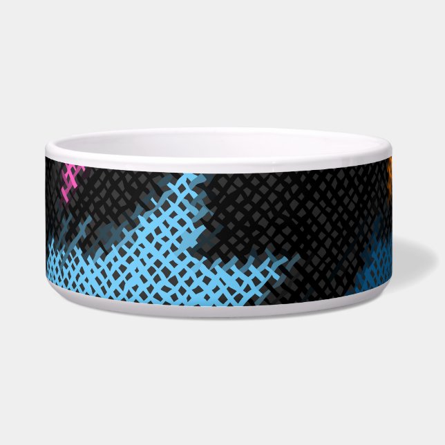 Houndstooth: rough canvas imitation. bowl (Front)