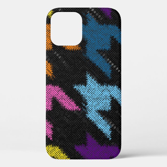 Houndstooth: rough canvas imitation. Case-Mate iPhone case (Back)