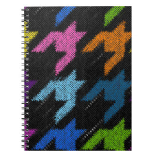 Houndstooth: rough canvas imitation. notebook