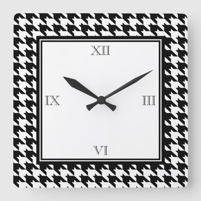 Houndstooth Wall Clock (Front)