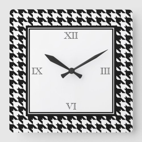 Houndstooth Wall Clock