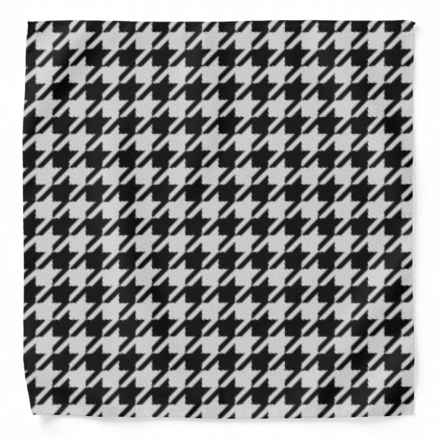 Houndstooth Weave Pattern Bandana | Zazzle