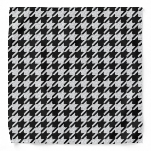 Houndstooth Weave Pattern Bandana (Front)