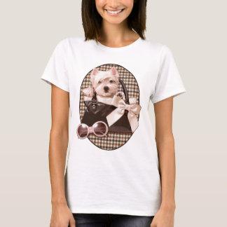 Houndstooth Westie puppy T-Shirt
