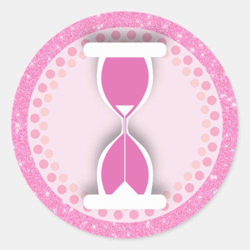 Hourglass Classic Round Sticker