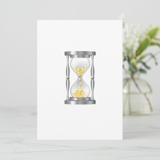 Hourglass With Money (Standing Front)