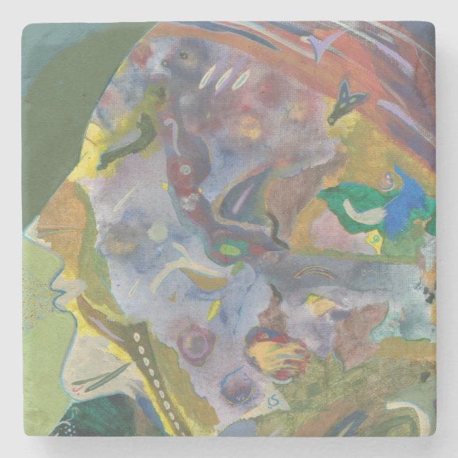 Houria - Marble Stone Coaster (Front)