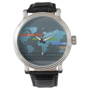 Hourly clock Negotiation Watch