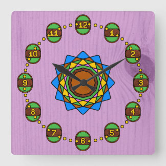 Hours in the Old Woodshed Square Wall Clock