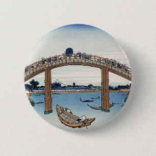 Housai Mount Fuji seen from below Men's Bridge Button