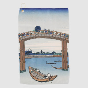 Housai Mount Fuji seen from below Men's Bridge Golf Towel