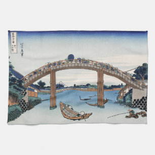Housai  Mount Fuji seen from below Men's Bridge   Kitchen Towel