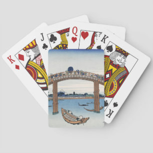 Housai  Mount Fuji seen from below Men's Bridge    Poker Cards