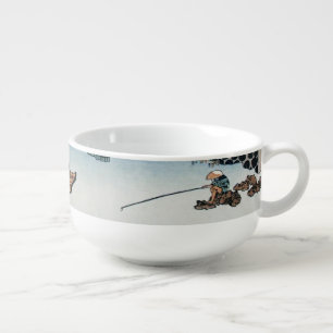 Housai Mount Fuji seen from below Men's Bridge Soup Mug