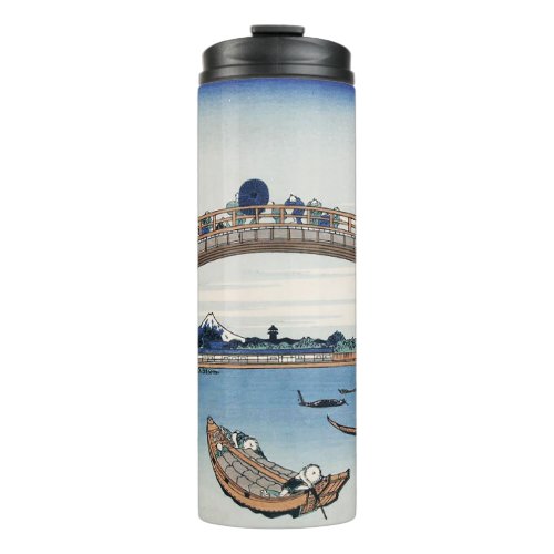 Housai  Mount Fuji seen from below Mens Bridge  Thermal Tumbler