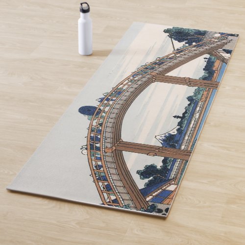 Housai  Mount Fuji seen from below Mens Bridge   Yoga Mat