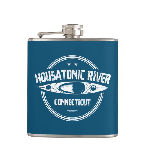 Housatonic River Connecticut Kayaking Flask
