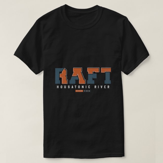HOUSATONIC RIVER rafting T-Shirt (Design Front)