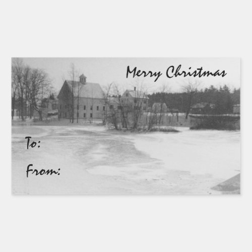 House Across Frozen River _ Stickers for Gift Tags