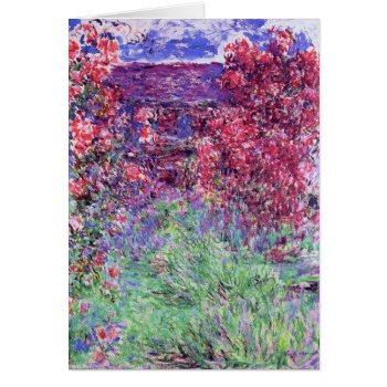 House Among The Roses  Claude Monet by monetart at Zazzle