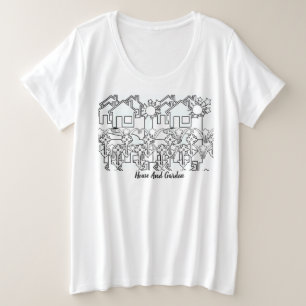 House And Garden Plus Size T-Shirt