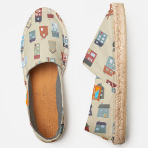 House and Home Pattern Espadrilles