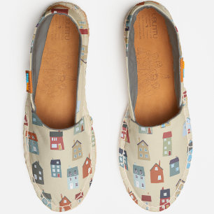 House and Home Pattern Espadrilles