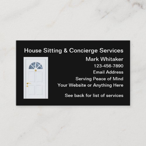 House And Home Watch Service  Business Card