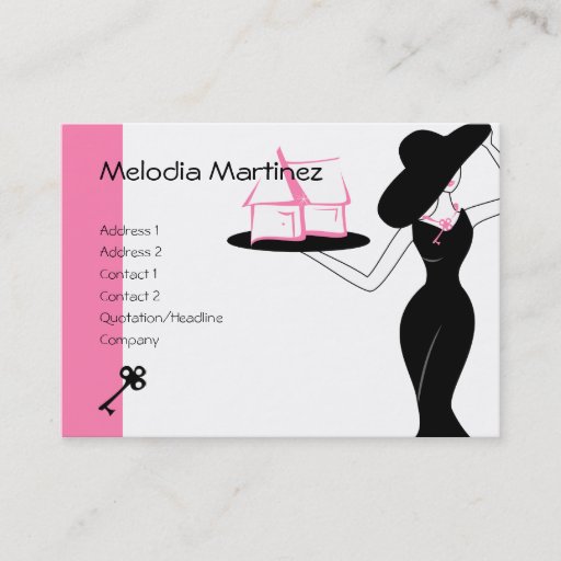 Customizable House and Key Business Card Templates