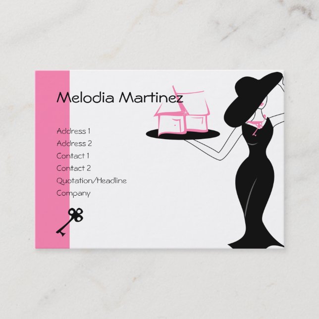 House and Key Business Card (Front)