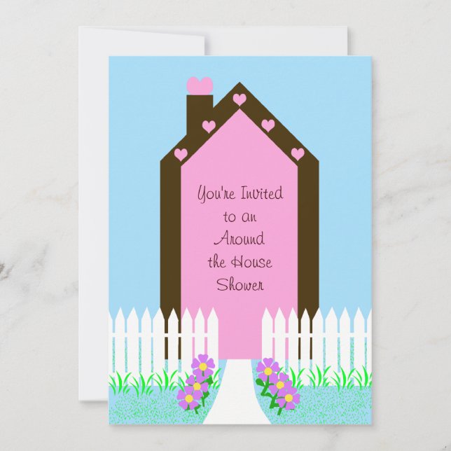 House Around the House Bridal Shower Invitation (Front)