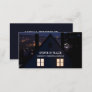 House at Night Portrait, Chimney Sweep Business Card