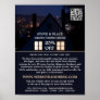 House at Night Portrait, Chimney Sweeping Service Poster