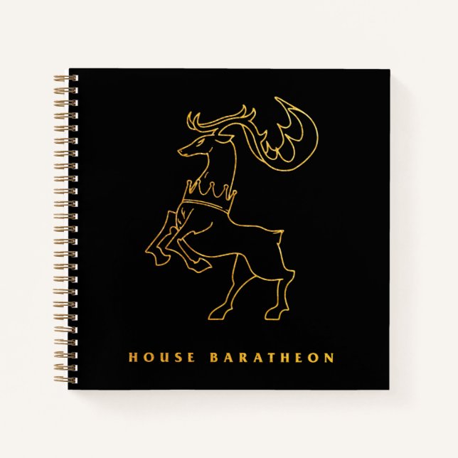 House Baratheon Icon Notebook (Front)