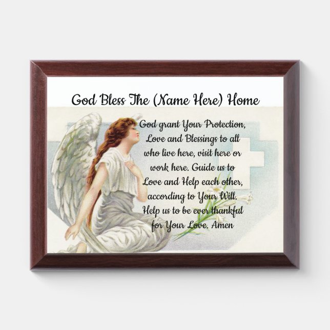House Blessing Prayer Plaque (Horizontal)