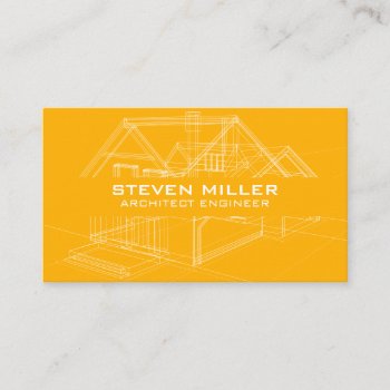 House Blueprints Schematics | Architect Design Bus Business Card by lovely_businesscards at Zazzle