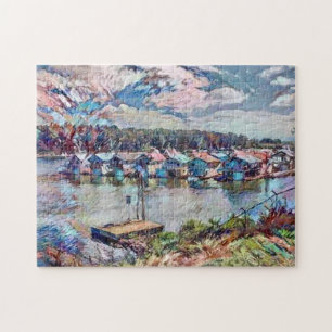 House Boats Jigsaw Puzzle