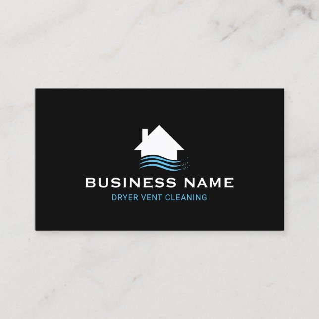 House Breeze Logo Chimney Dryer Vent Cleaning Business Card