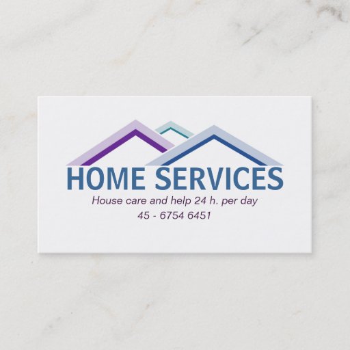 Customizable house business card