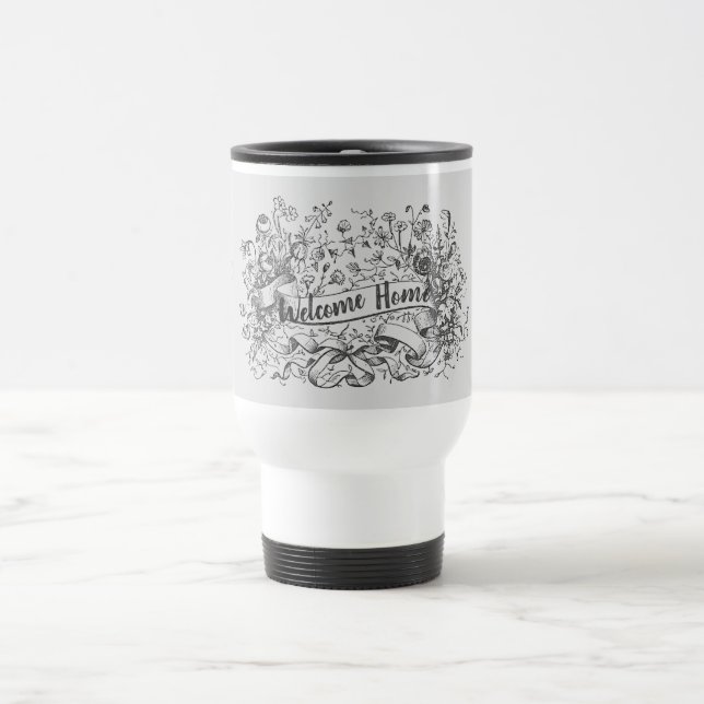 House Buyer Welcome Real Estate Promotion Realtor Travel Mug (Center)