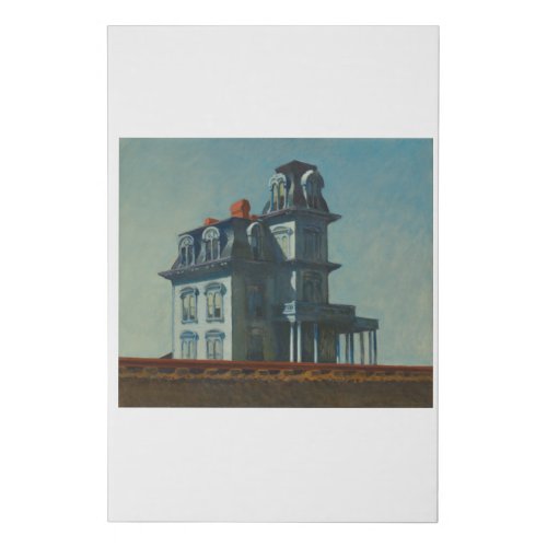 House by the Railroad _ Edward Hopper Faux Canvas Print