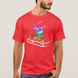 HOUSE CAT Rainbow DJ Kitty family funny T-Shirt
